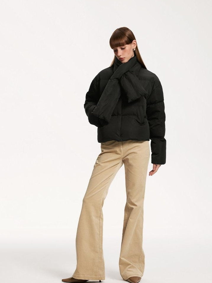 someonesometimes Soft 100% Cotton Light Camel Office Low Rise Micro Flare Women Flared Pants