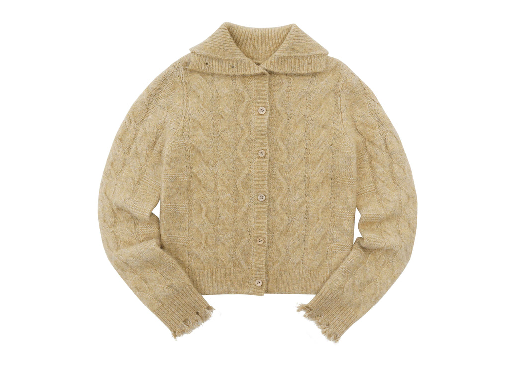 someonesometimes_Soft_Acrylic_Long_Sleeve_Button_Front_Slim_Fit_Womens_Mustard_Yellow_Cardigans_MISSTT
