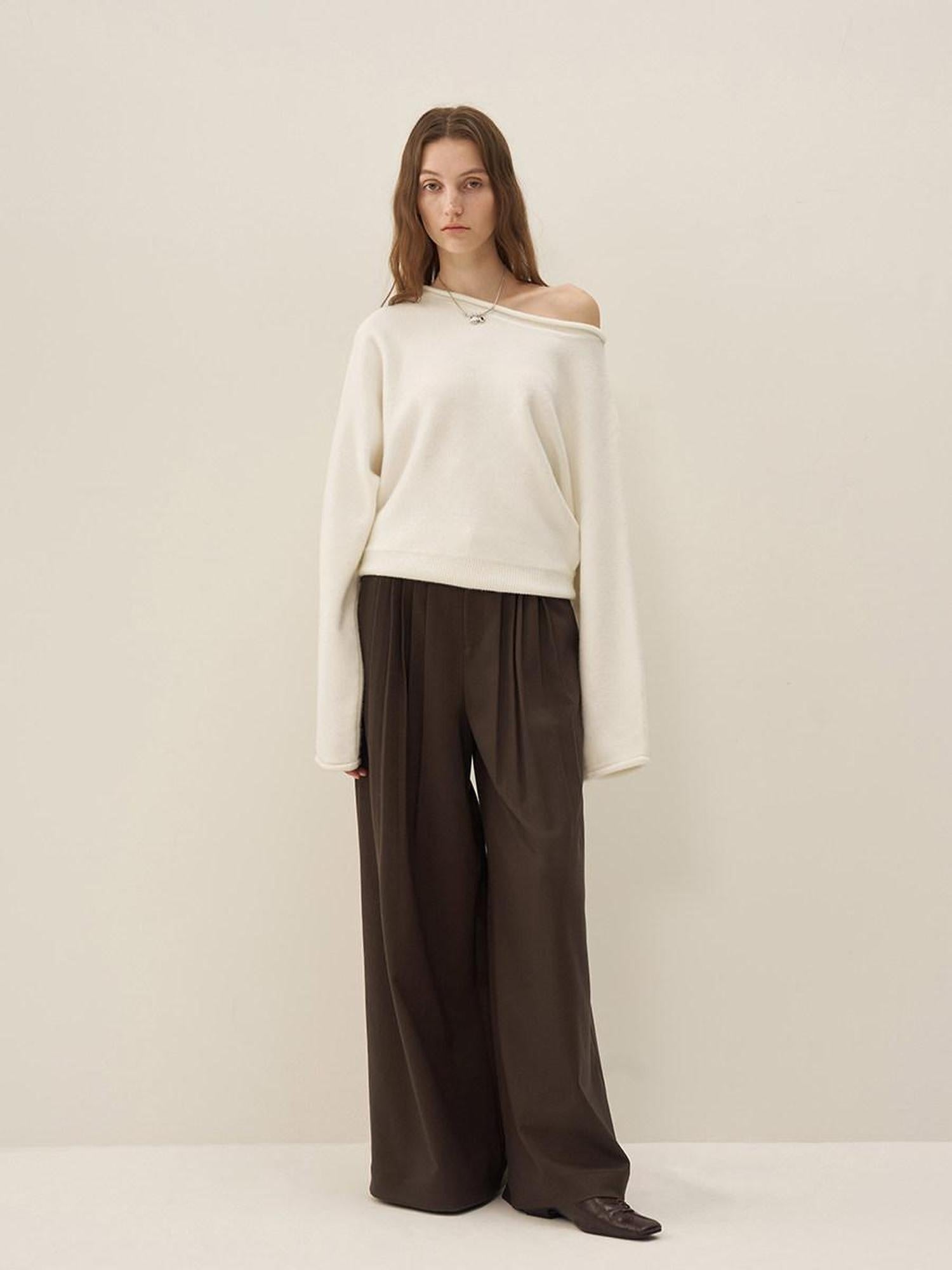 someonesometimes Soft Acrylic Wool Blend Sweet Oversized Knit Pullover For Women Sweaters