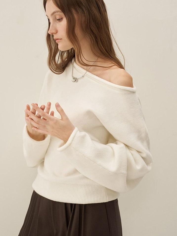someonesometimes Soft Acrylic Wool Blend Sweet Oversized Knit Pullover For Women Sweaters