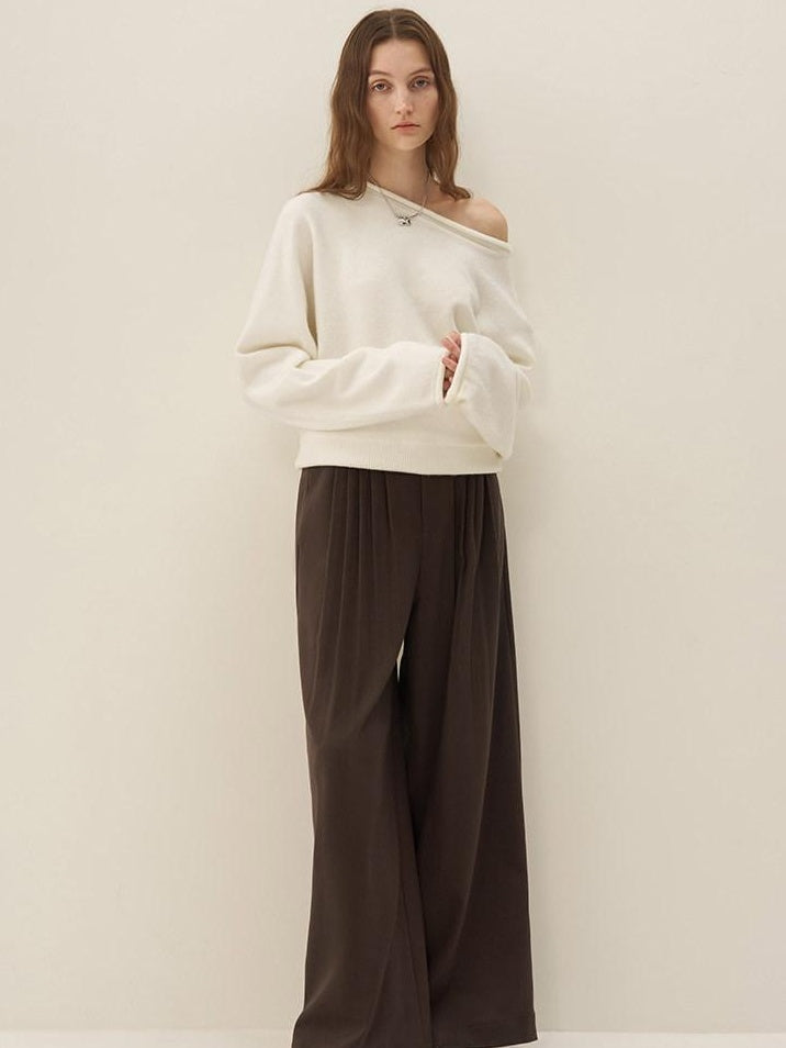 someonesometimes Soft Acrylic Wool Blend Sweet Oversized Knit Pullover For Women Sweaters