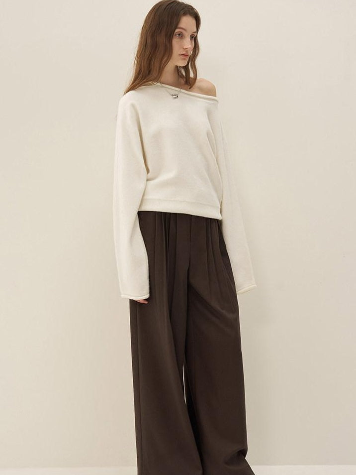 someonesometimes Soft Acrylic Wool Blend Sweet Oversized Knit Pullover For Women Sweaters