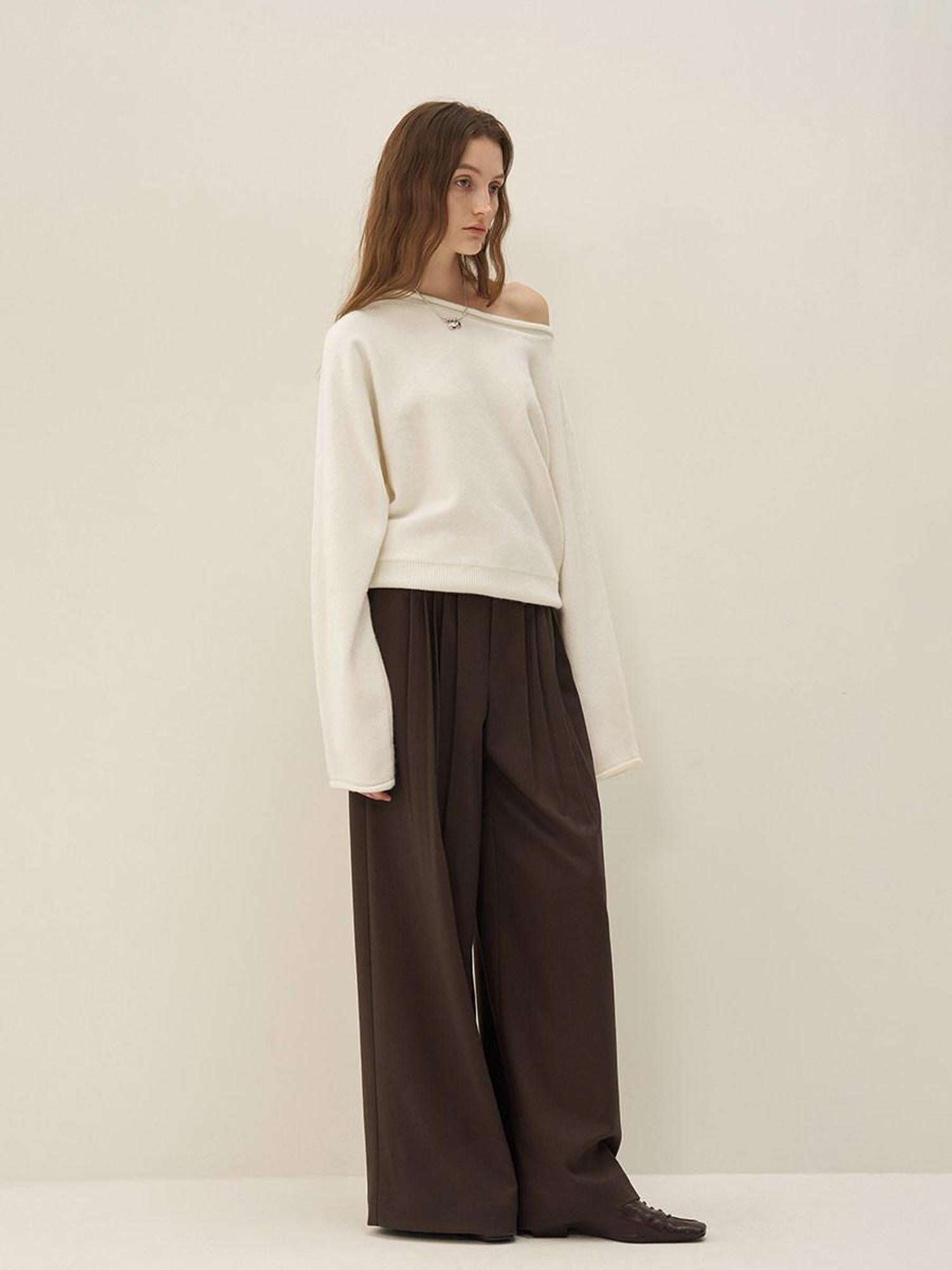 someonesometimes Soft Acrylic Wool Blend Sweet Oversized Knit Pullover For Women Sweaters