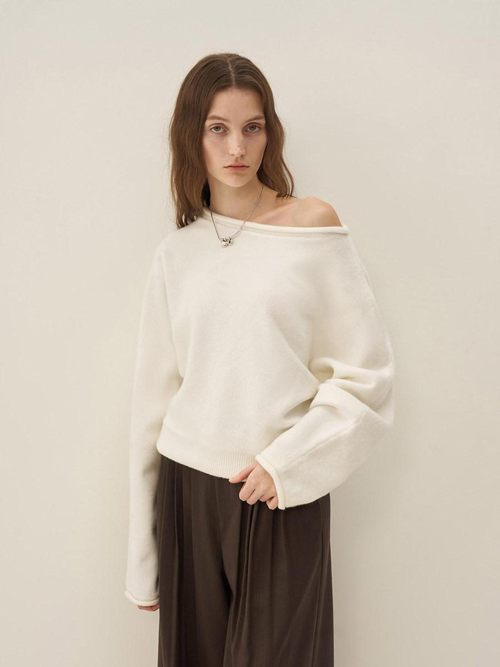 someonesometimes Soft Acrylic Wool Blend Sweet Oversized Knit Pullover For Women Sweaters