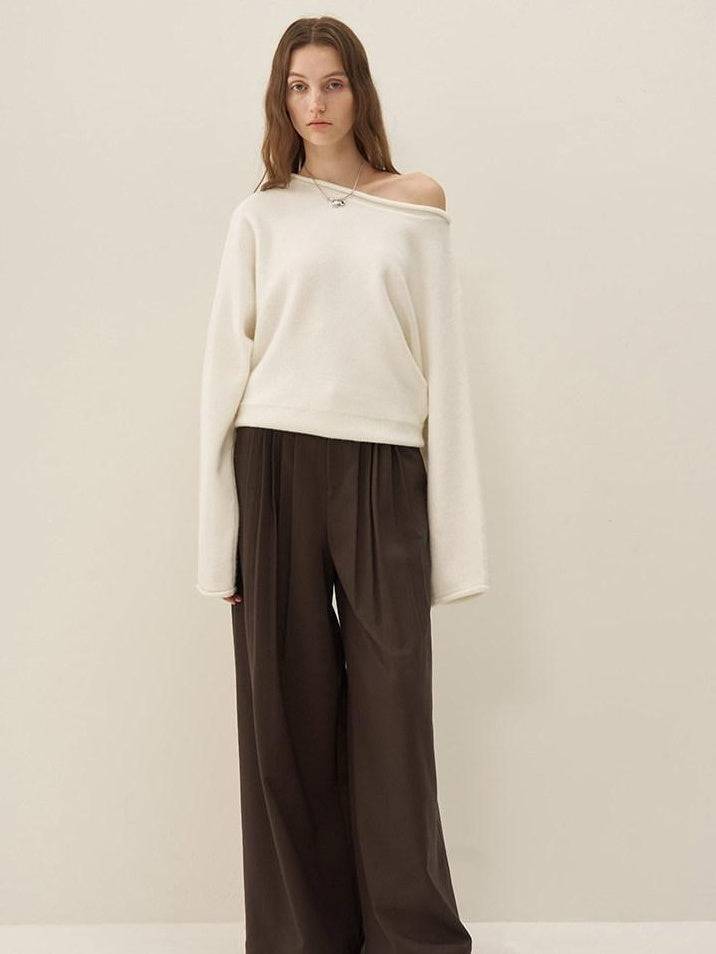 someonesometimes Soft Acrylic Wool Blend Sweet Oversized Knit Pullover For Women Sweaters