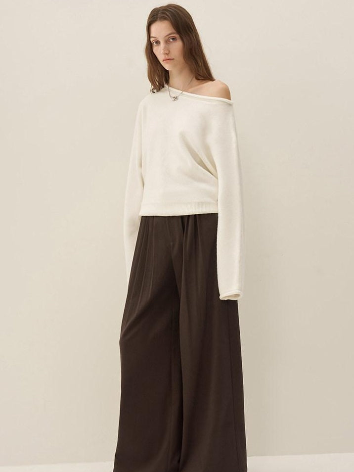 someonesometimes Soft Acrylic Wool Blend Sweet Oversized Knit Pullover For Women Sweaters