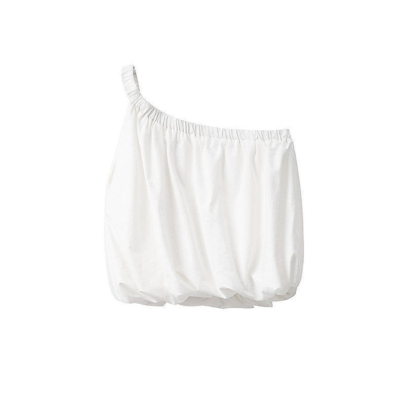 someonesometimes_Soft_Cotton_One_Shoulder_Crop_Ages_18_25_Milk_White_Matching_Top_&_Skirt_Sets_MISSTT