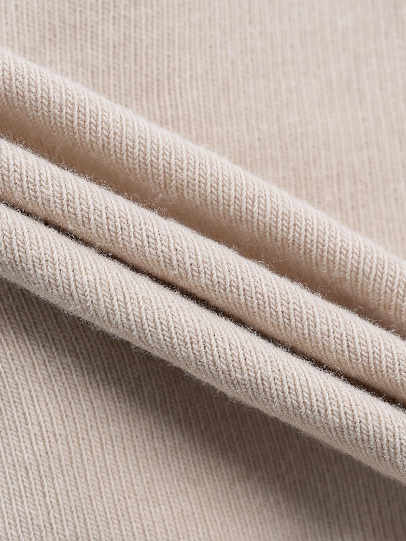 someonesometimes Soft Stretch Knit Slim Fit Casual V-neck Women Sand Long Sleeve T-Shirts