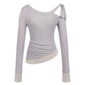 someonesometimes_Soft_Stretch_Lavender_Bow_Slim_Fit_Casual_Long_Sleeve_Women_Knit_Sweaters_MISSTT