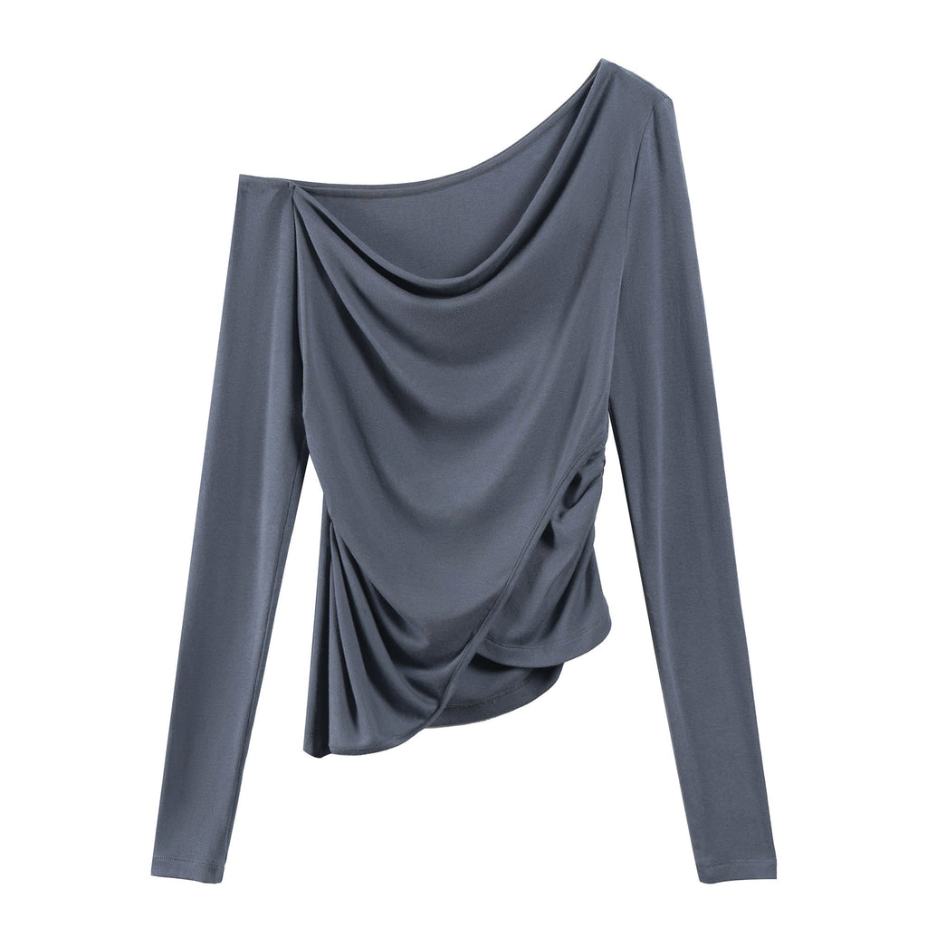 someonesometimes_Soft_Viscose_Blend_Slim_Fit_Crew_Neck_Women_Grey_Mist_Long_Sleeve_T-Shirts_MISSTT
