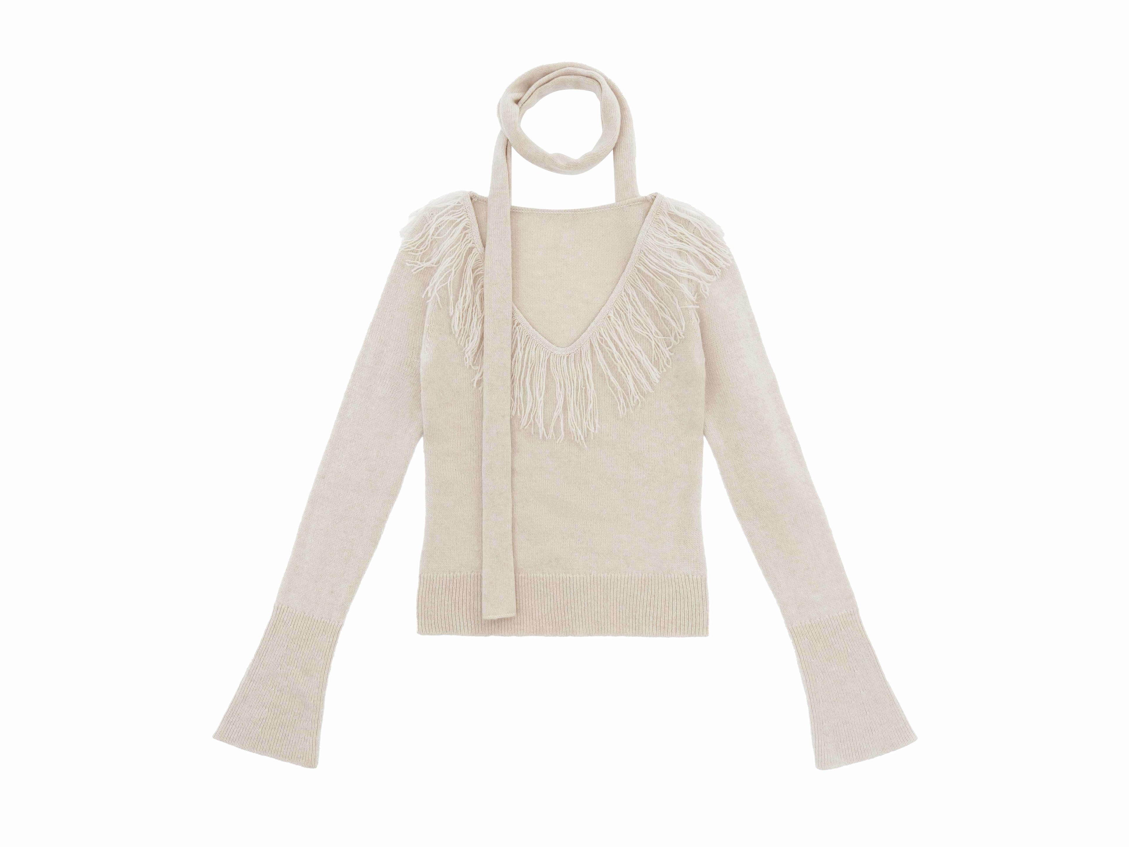 someonesometimes_Soft_Wool_V-neck_Bell_Sleeve_Slim_Fit_Casual_Knitwear_Women_Sweaters_MISSTT