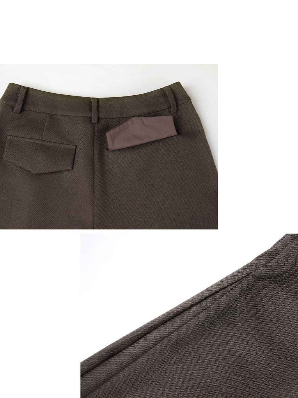 someonesometimes Stretch Knit Olive Gray Micro Flare Casual High Waist Women Flared Pants