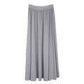 someonesometimes_Stretch_Nylon_Patchwork_Slim_Fit_Office_Chic_Light_Heather_Gray_Top_&_Skirt_Sets_MISSTT