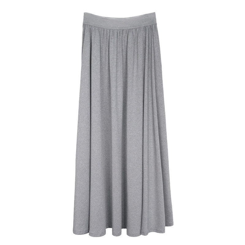 someonesometimes_Stretch_Nylon_Patchwork_Slim_Fit_Office_Chic_Light_Heather_Gray_Top_&_Skirt_Sets_MISSTT