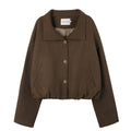 someonesometimes_Stretch_Polyester_Vintage_Loose_Short_Zip_Women_Coffee_Brown_Cropped_Jackets_MISSTT