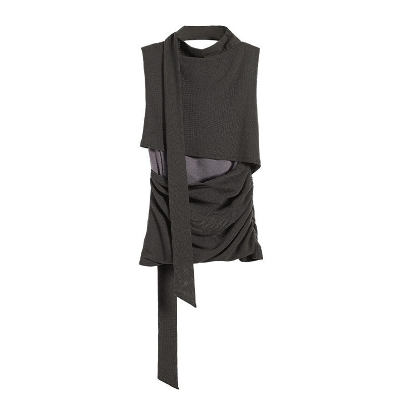 someonesometimes_Versatile_Pleated_Tie_Cami_Slim_Fit_Lyocell_Linen_Blend_Women_Top_&_Skirt_Sets_MISSTT