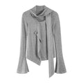 someonesometimes_Viscose_Blend_Crew_Neck_Long_Sleeve_Heather_Gray_Two_Piece_Top_&_Skirt_Sets_MISSTT