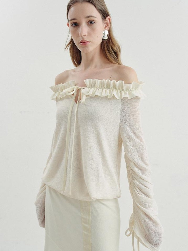 someonesometimes Warm Casual Straight Boat Neck Women Polyester Solid Long Sleeve T-Shirts