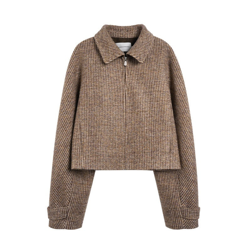 someonesometimes_Wool_Blend_Retro_Loose_Zip_Lapel_Long_Sleeve_Women_Multicolor_Cropped_Jackets_MISSTT