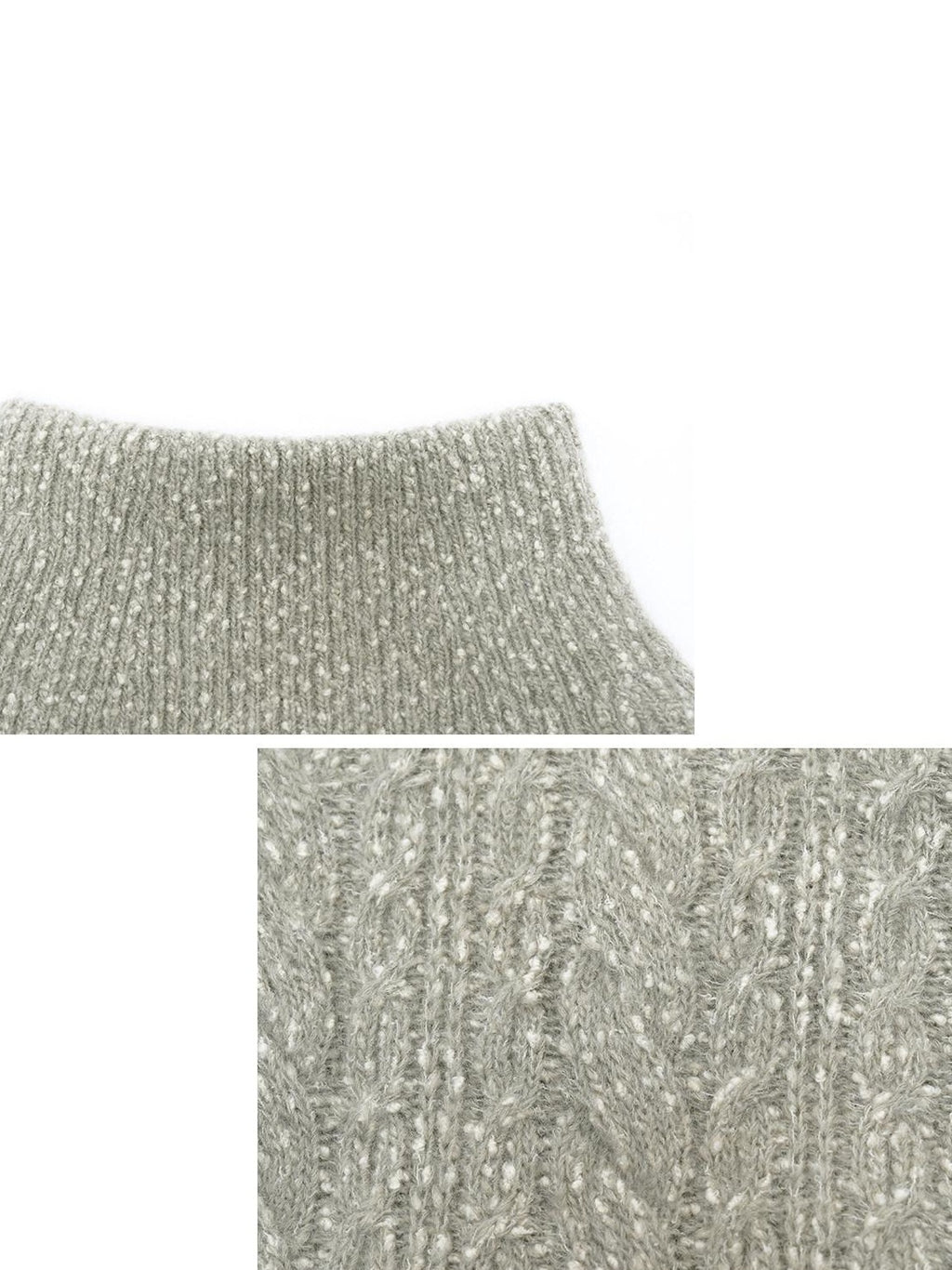 someonesometimes Wool Mohair Blend Oversized Casual Knit Pullover Women Dark Mist Green Sweaters